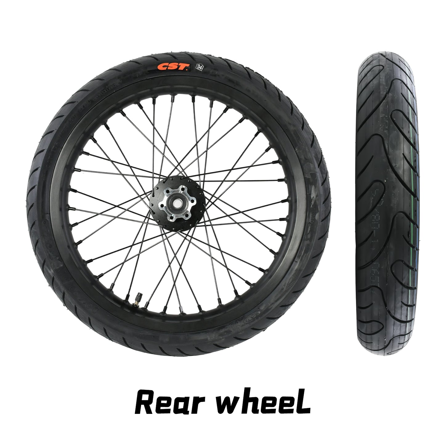 Talaria XXX / MX3 / MX4 Supermoto Wheels (Black)